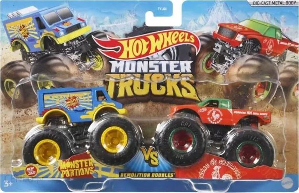 Monster Trucks Οχήματα Σετ Των 2-6 Σχέδια (FYJ64) (3)