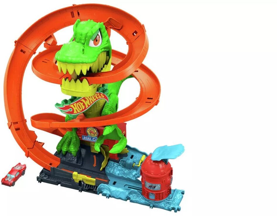 Λαμπάδα Hot Wheels T-Rex Πυροσβεστικός Σταθμός City (JBM73) (1)