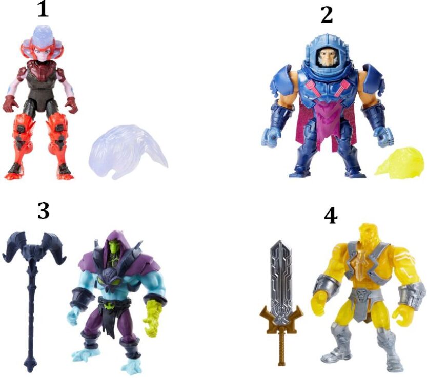 He-Man Animation Φιγούρες-4 Σχέδια-1 ΤΜΧ(HBL65) (1)