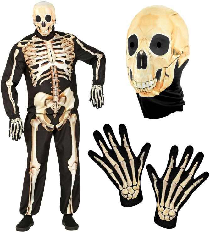 WM Στολή Ενηλίκων Skeleton FC Large (15873) (2)