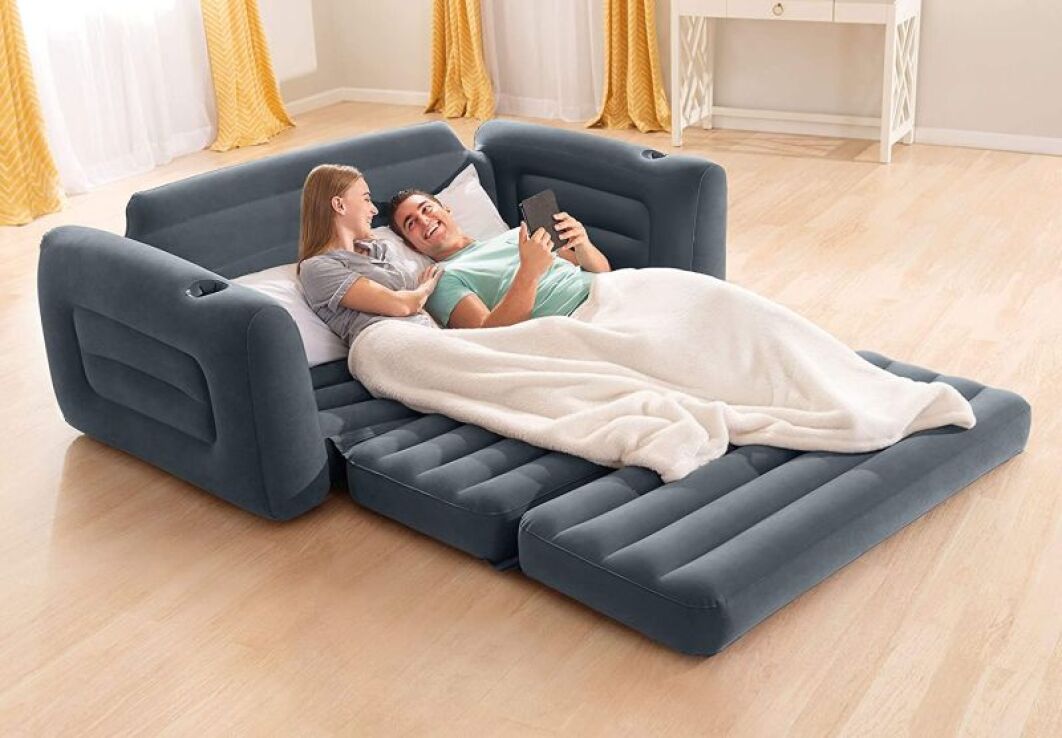 Intex Φουσκωτός Καναπές-Κρεβάτι Pull-Out 203x234x66cm (66552NP) (4)