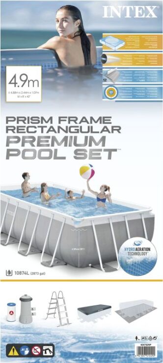 Intex Πισίνα-Prism Frame Rectangular 4.88x2.44x1.07m (26792NP) (1)
