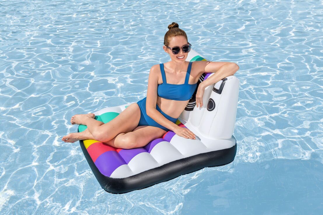Bestway Pose 'N' Float Στρώμα Lounge 50"x40" (43656) (5)