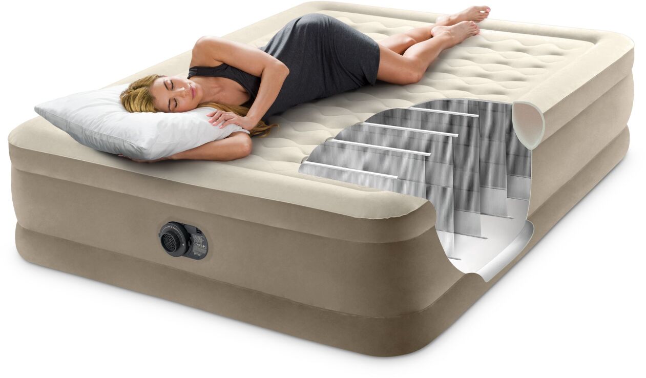 Intex Στρώμα Queen Ultra Plush Airbed With Fiber-Tech 152x203x46cm (64428ND) (5)