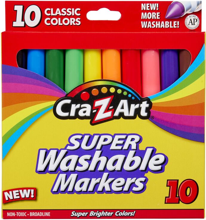 Cra-Z-Art Μαρκαδόροι Super Washable 10Τμχ (10002) (0)