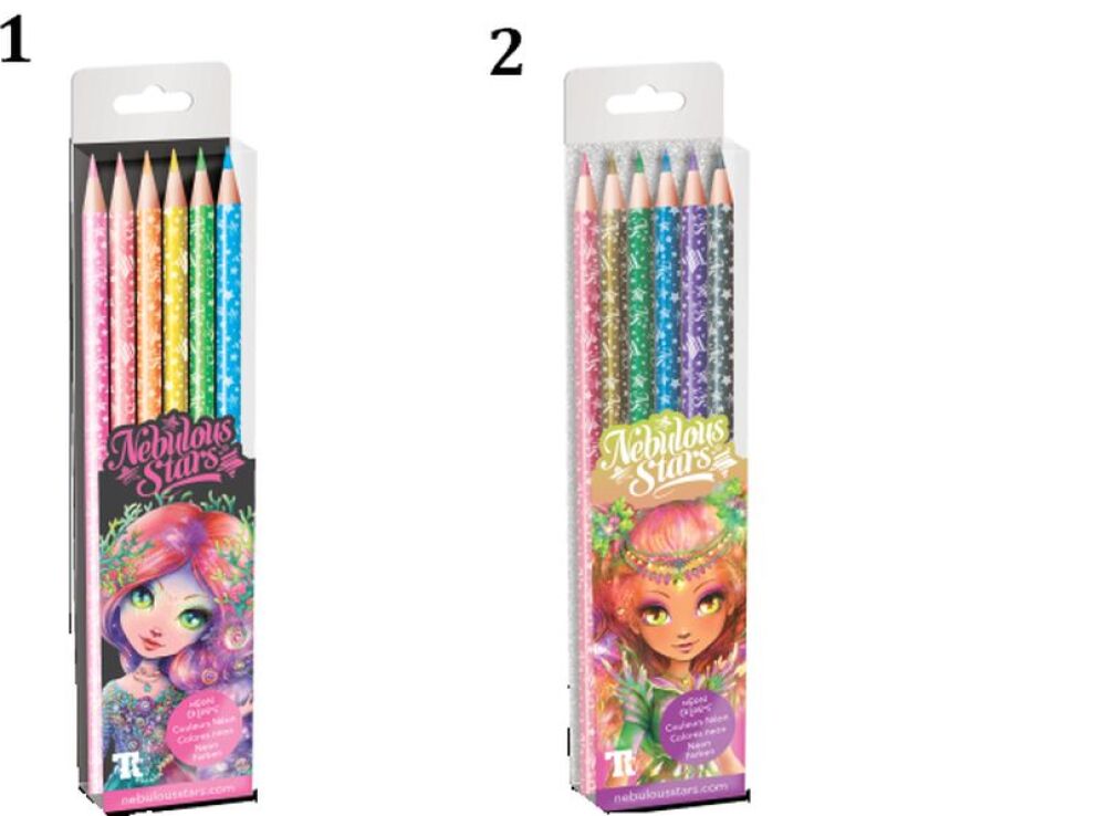 Nebulous Stars Coloring Pencil 6 Pack - 2 Σχέδια (11568) (1)