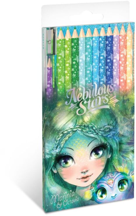 Nebulous Stars Coloring Pencil 12 Pack - 4 Σχέδια (11571) (2)