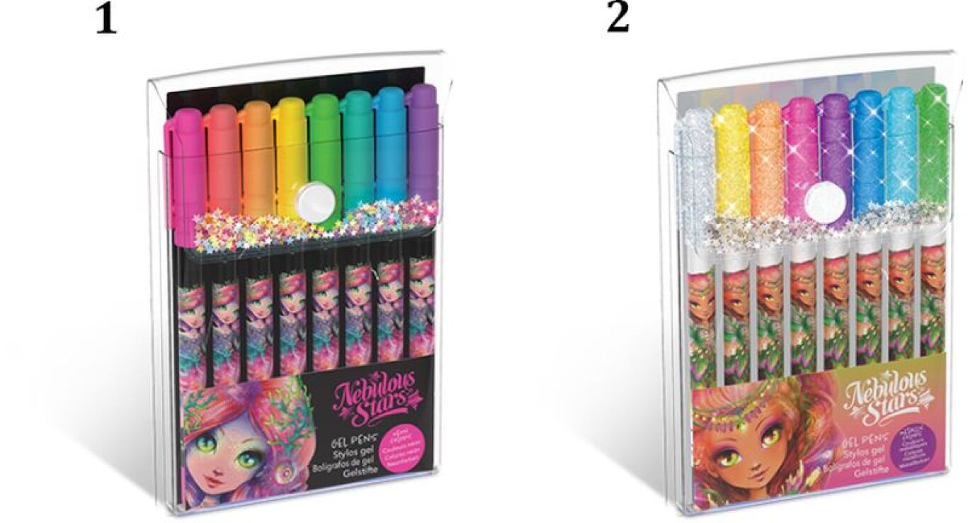 Nebulous Stars Gel Pen 8 Pack - 2 Σχέδια (11576) (1)