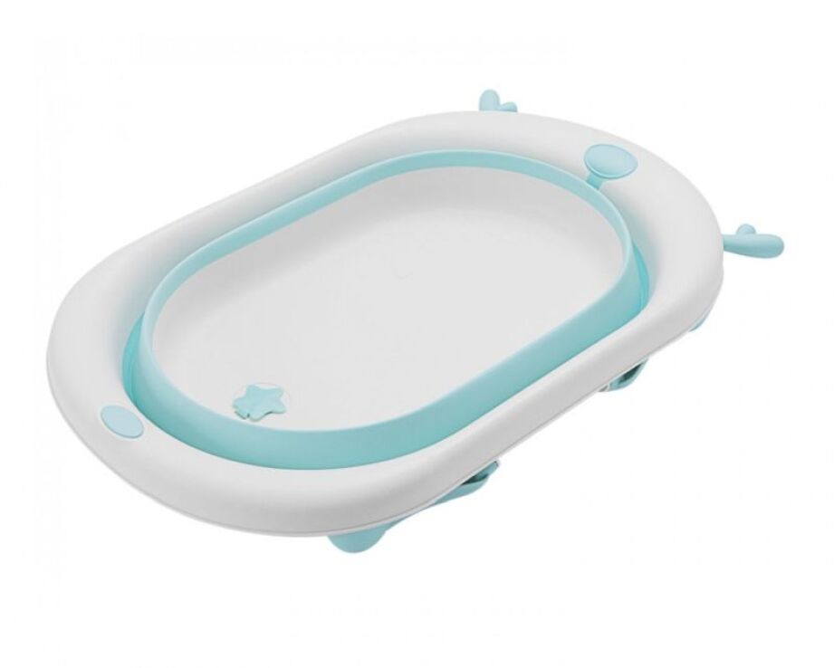 Kikkaboo Μπανιέρα Πτυσσόμενη Ταξιδιού Foldy Mint (31402010023) (1)