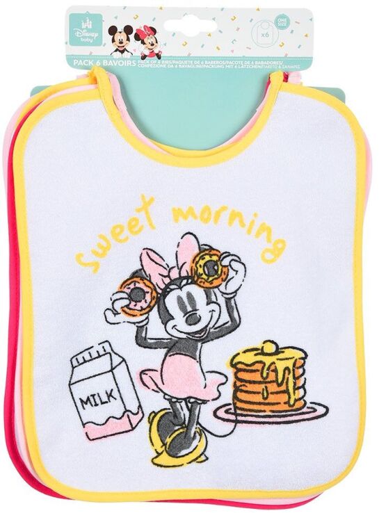 Sun City Χ25/26 Minnie Σετ 6 Σαλιάρες (HY00177) (1)