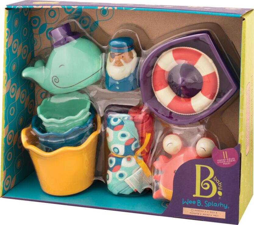 B.Toys Σετ Παιχνιδιών Μπάνιου Wee B.Splashy (BX1568Z) (1)