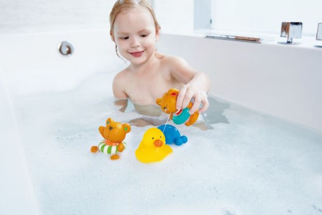 Hape Little Splashers Swimmer Teddy Bath Squirts (E0201A) (2)