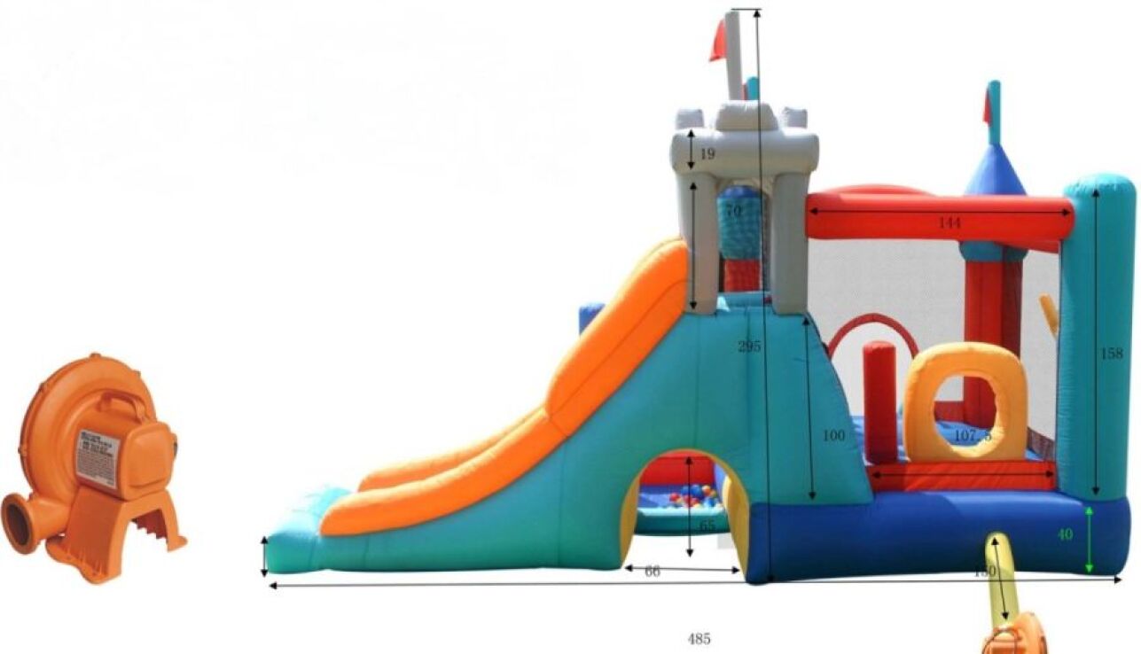 Happy Hop Φουσκωτό Τραμπολίνο Κάστρο Bouncy 13 in 1 (9021) (1)