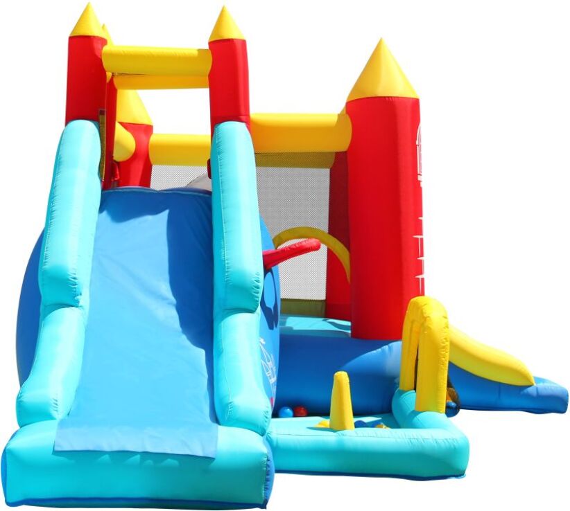 Happy Hop Φουσκωτό Τραμπολίνο Κάστρο Play Center 8 in 1 (9071R) (4)