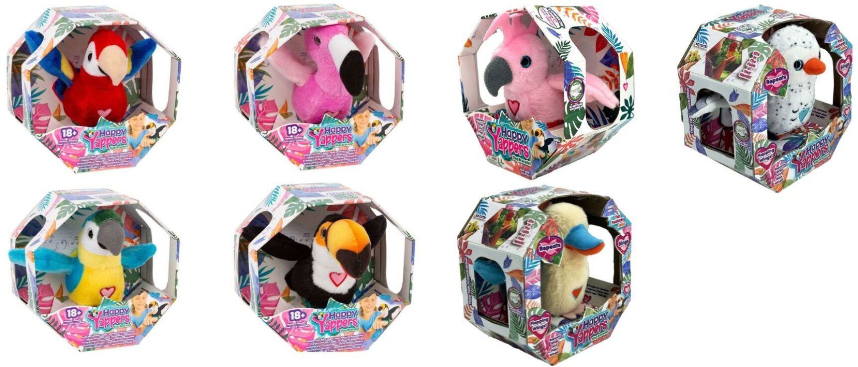 JAP Happy Yappers Λούτρινο Slap Band Ζωάκια-7 Σχέδια (9590) (2)