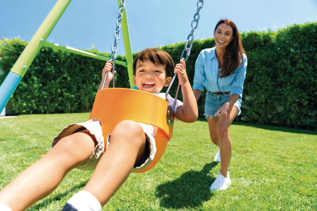 Intex Σετ Κούνια 2 Σε 1 Green/Blue 170cmX235cmX200cm (44113) (4)