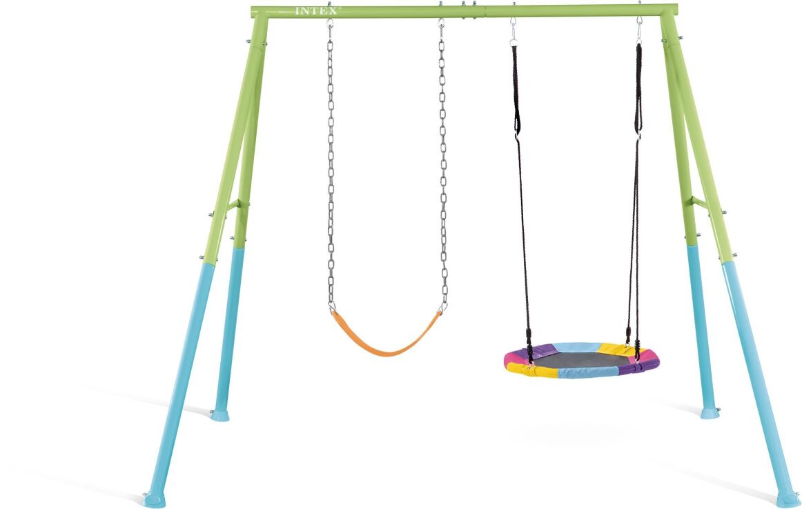 Intex Σετ Κούνια 2 Σε 1 Saucer & Swing 254cmX235cmX200cm (44125) (1)