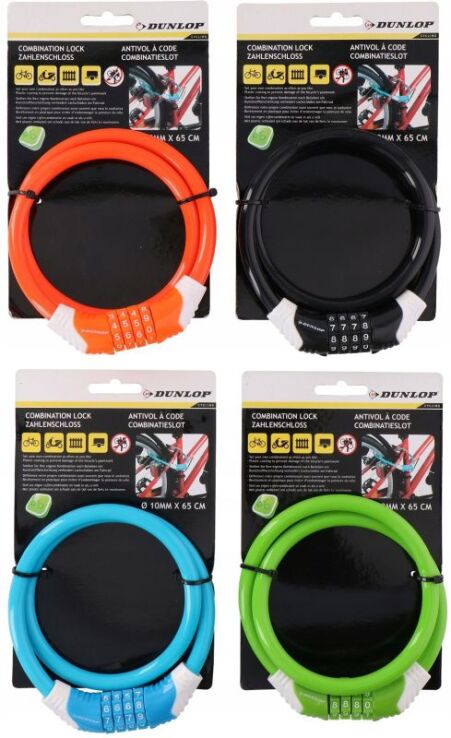 Dunlop Κλειδαριά Συνδυασμού 10x650mm - 4 Σχέδια (02920) (2)