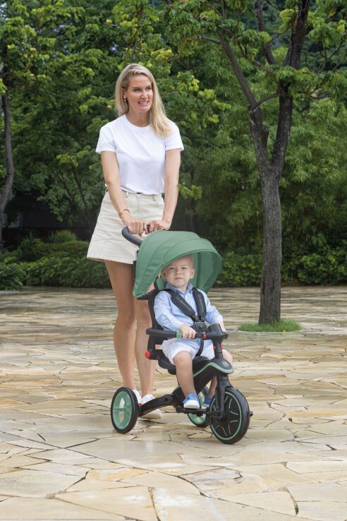Globber Τρίκυκλο Trike Explorer Foldable 4 In 1 Olive (732-104) (5)