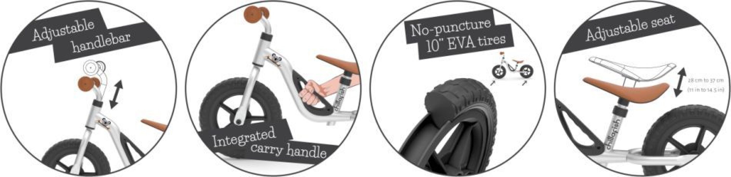 Chillafish Charlie Balance Bike Silver (CPCH01SIL) (1)