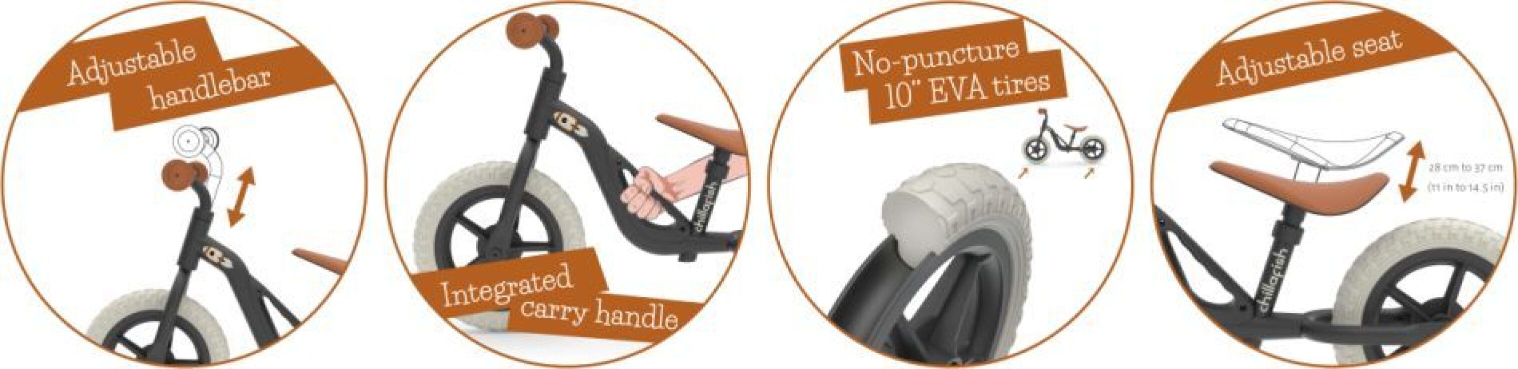 Chillafish Charlie Balance Bike Black (CPCH01BLA) (1)