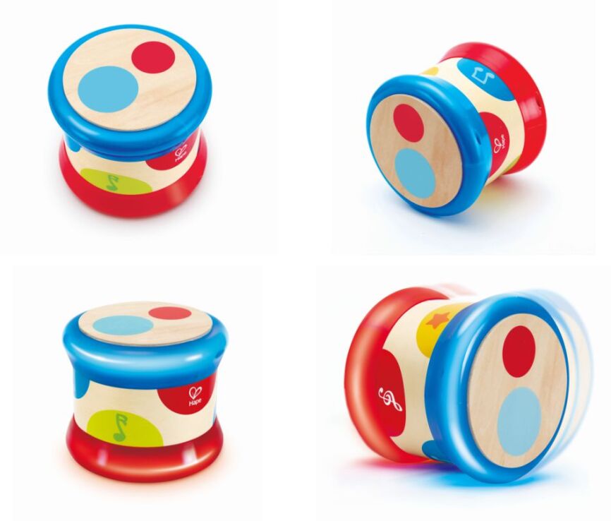 Hape Early Melodies Ξύλινο Τύμπανο Baby Drum (E0333) (1)