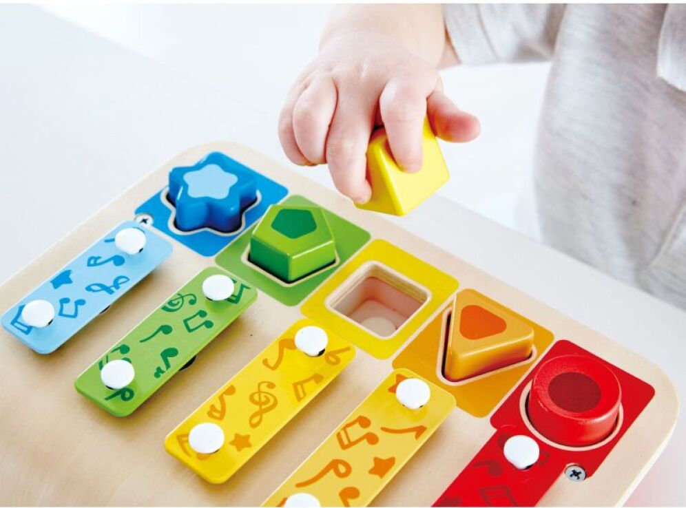 Hape Early Melodies Ξύλινο Ξυλόφωνο Shape Sorter (E0334A) (3)