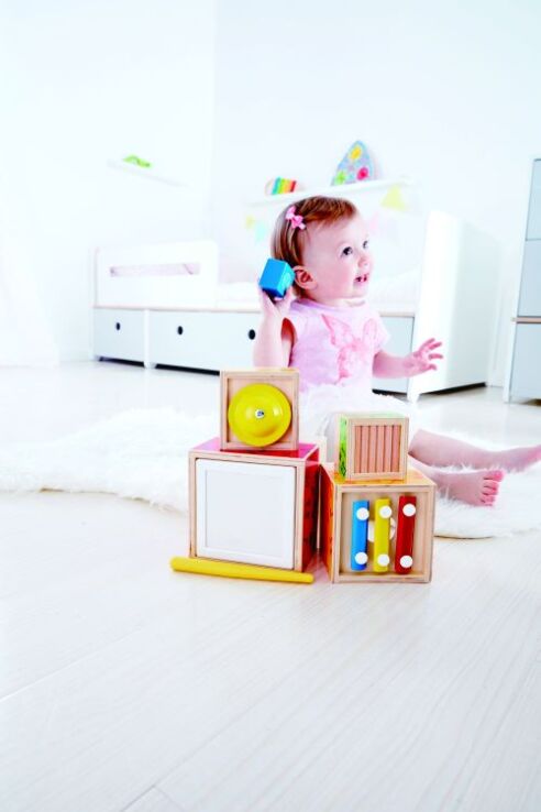 Hape Early Melodies Ξύλινο Stacking Music Set (E0336A) (5)