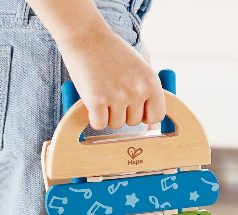 Hape Early Melodies Ξύλινο Ξυλόφωνο Rainbow (E0606) (2)