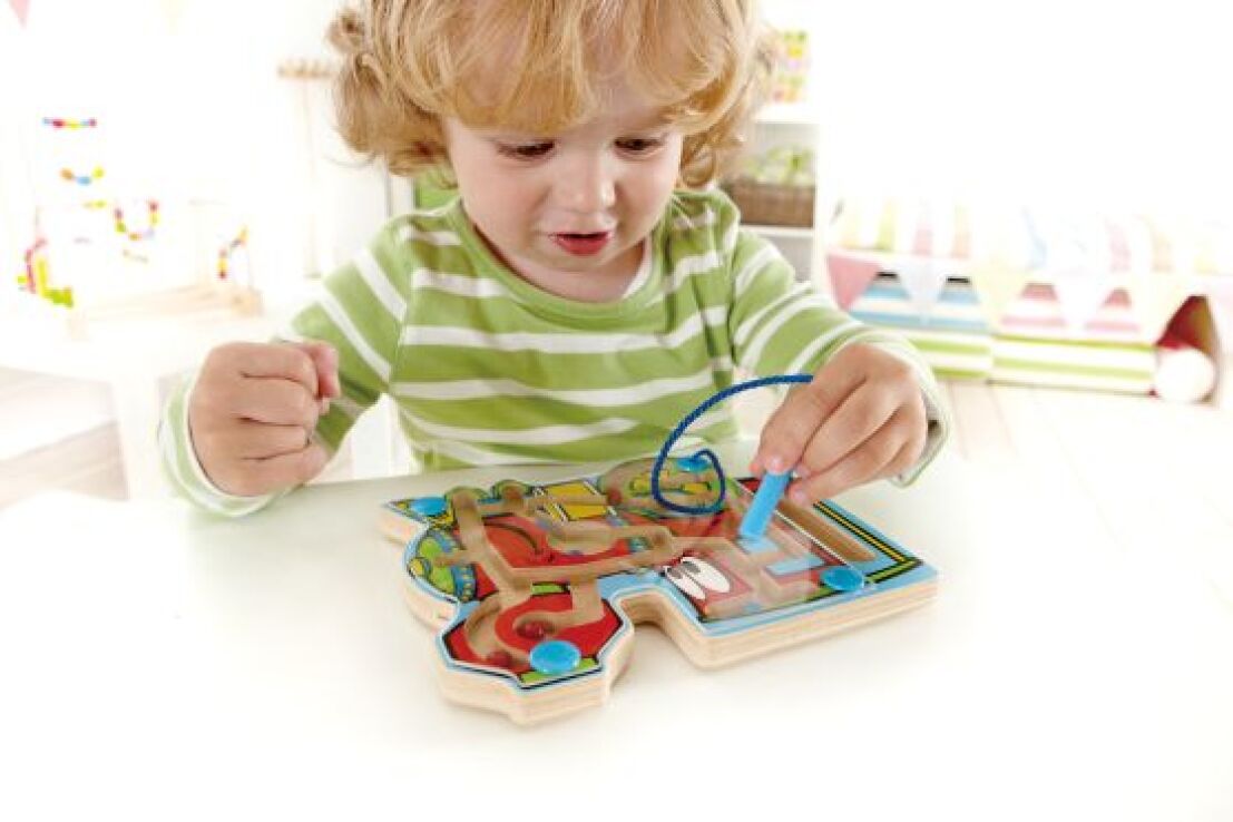 Hape Early Explorer Ξύλινο Παιχνίδι Με Μπίλιες Choo-Choo Tracks (E1701) (1)