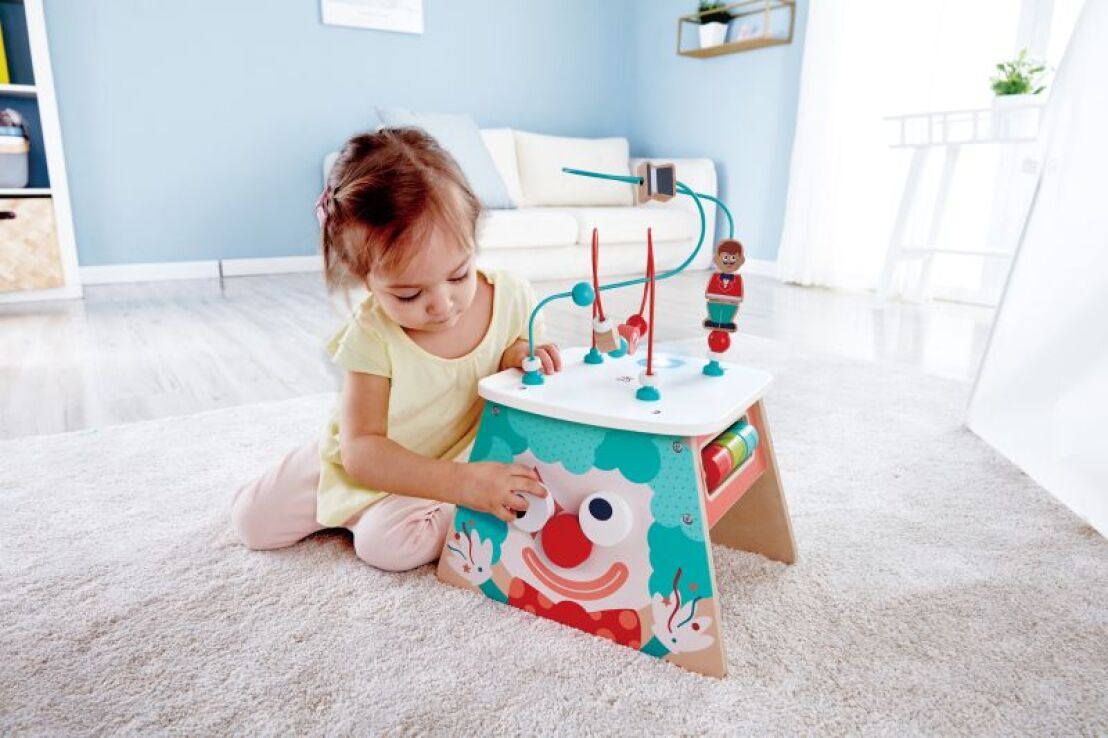 Hape Learning Ξύλινος Κύβος Δραστηριοτήτων Light-Up Circus (E1813) (3)