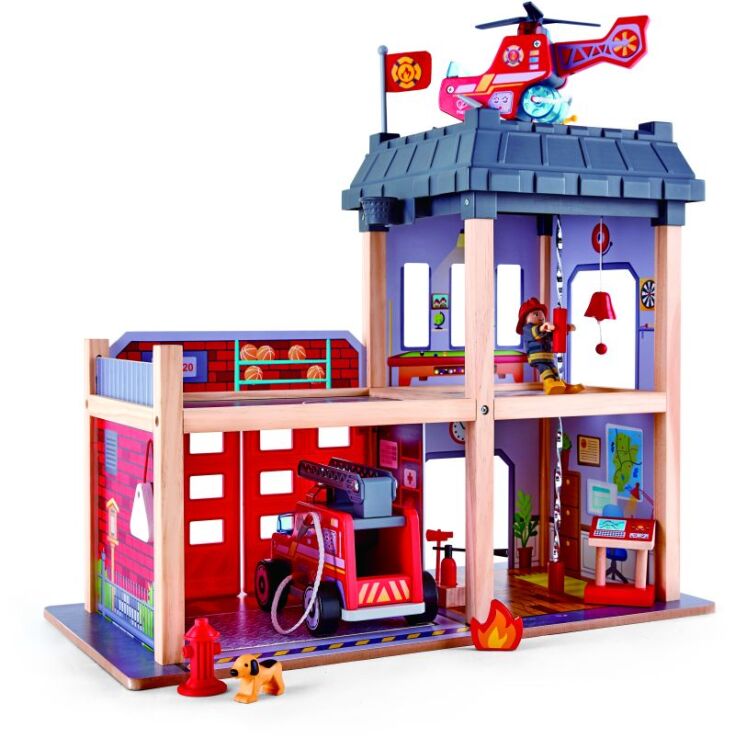 Hape Early Explorer Ξύλινος Πυροσβεστικός Σταθμός (E3023A) (0)