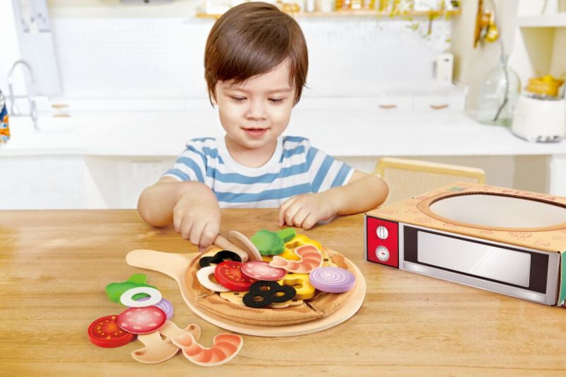Hape Playfully Delicious Ξύλινο Σετ Perfect Pizza (E3173A) (1)