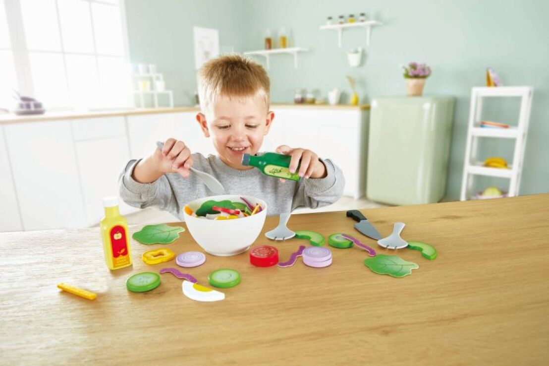 Hape Playfully Delicious Ξύλινο Σετ Σαλάτα Healthy Salad (E3174A) (2)