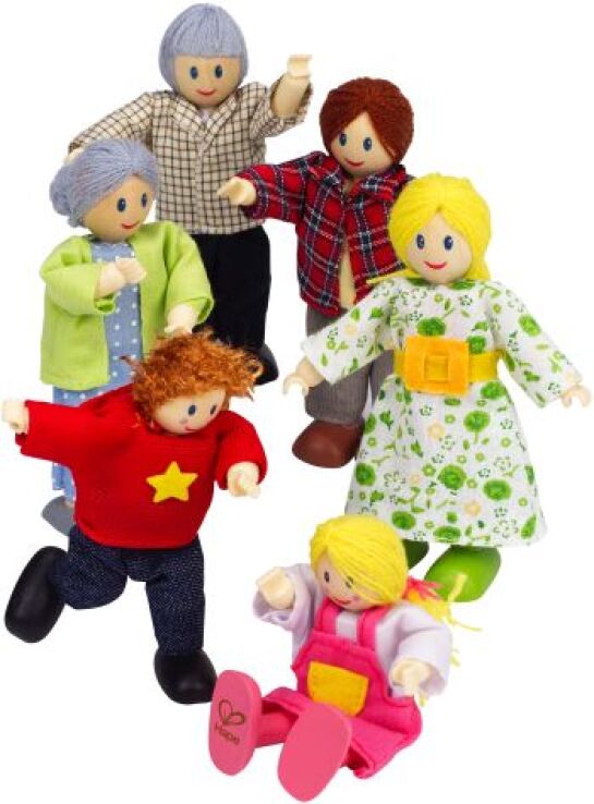 Hape Happy Family Ξύλινο Σετ Οικογένεια (E3500A) (1)