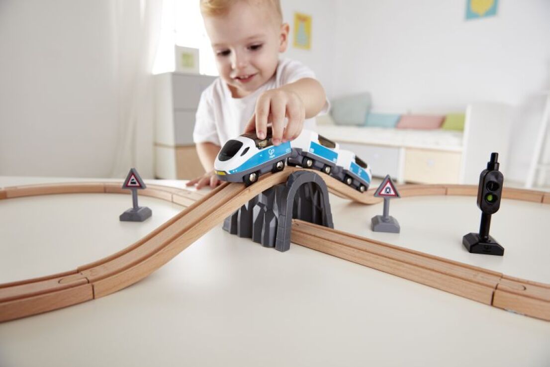 Hape Railway Ξύλινο Safety Τρένο Set (E3729A) (1)
