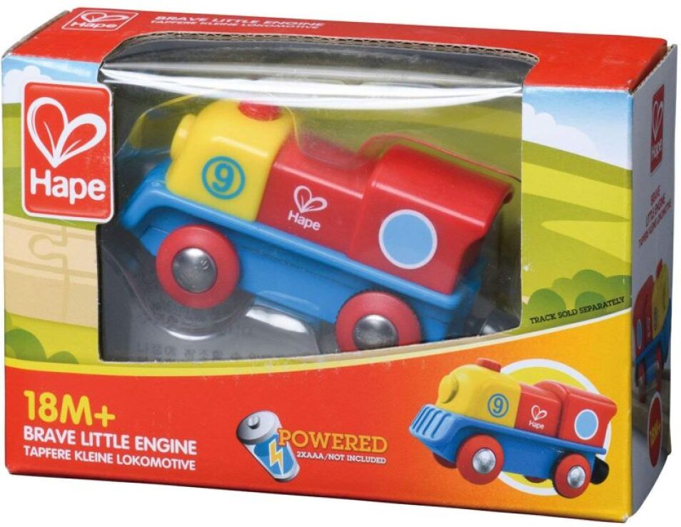 Hape Railway Ξύλινη Brave Μηχανή Τρένου (E3820A) (1)