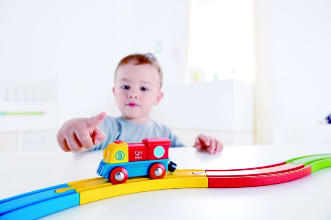 Hape Railway Ξύλινη Brave Μηχανή Τρένου (E3820A) (2)