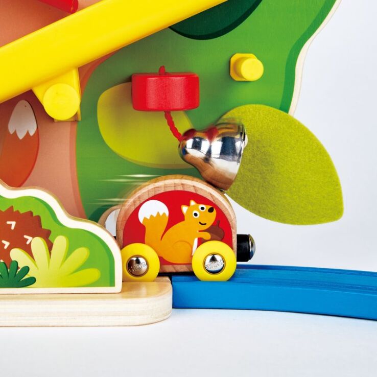 Hape Railway Ξύλινο Nutty Squirrel Toddler Τρενάκι Set (E3821A) (4)