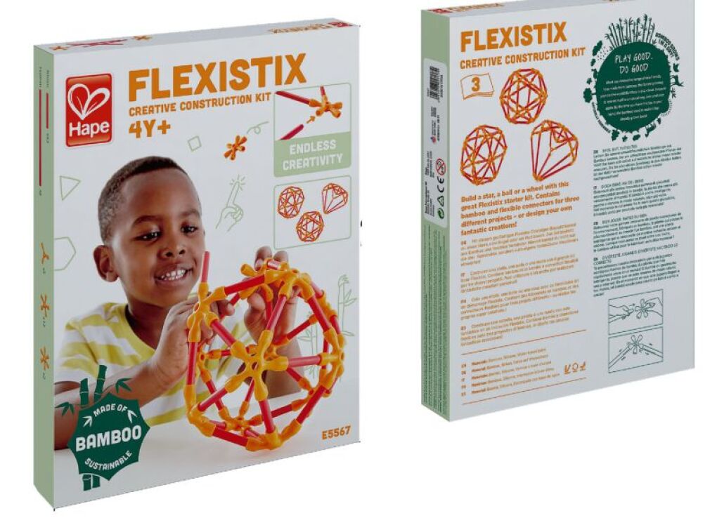 Hape Bamboo Flexistix Creative Construction Kit (E5567A) (1)