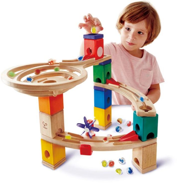 Hape Quadrilla Marble Run Ξύλινο Race To The Finish-58Τμχ (E6021A) (4)