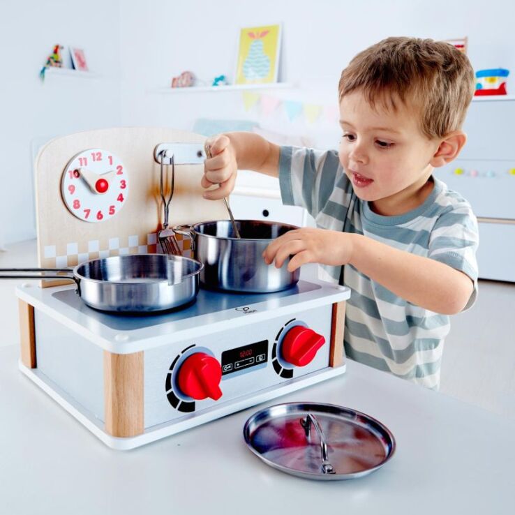 Hape Playfully Delicious Ξύλινη Κουζίνα & Grill Set 2 in 1 (E3151A) (3)
