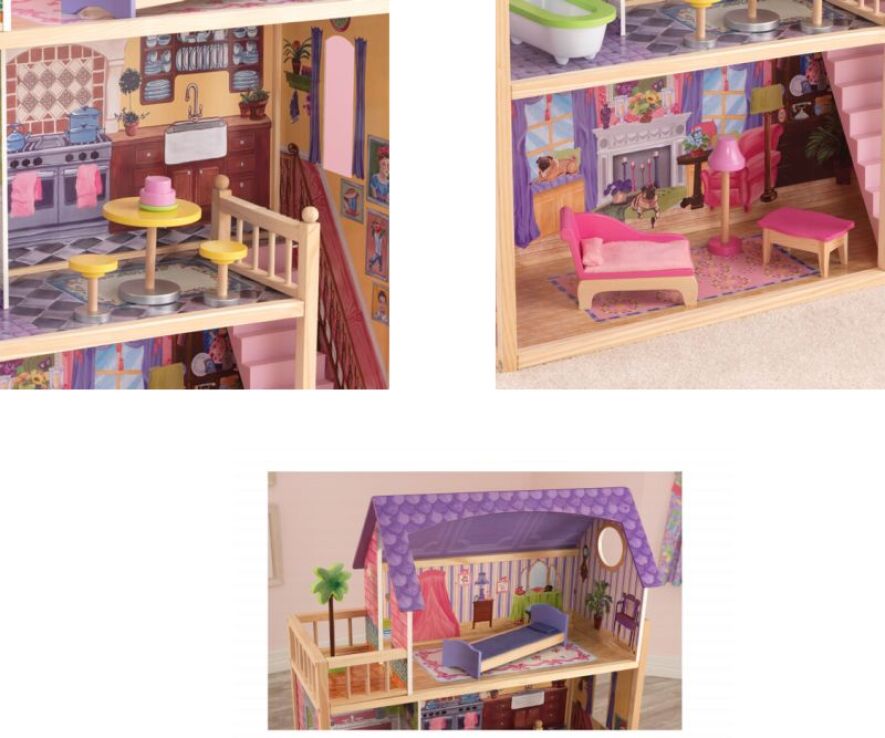 KidKraft Ξύλινο Κουκλόσπιτο Kayla (65092) (2)