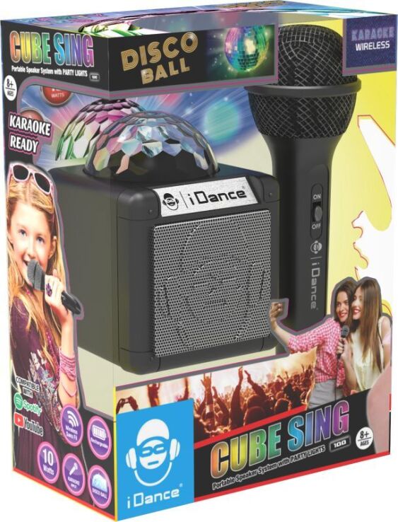 iDance Σετ Karaoke Cube Sing 100 Black (CUBE-SING-100(BK)) (1)