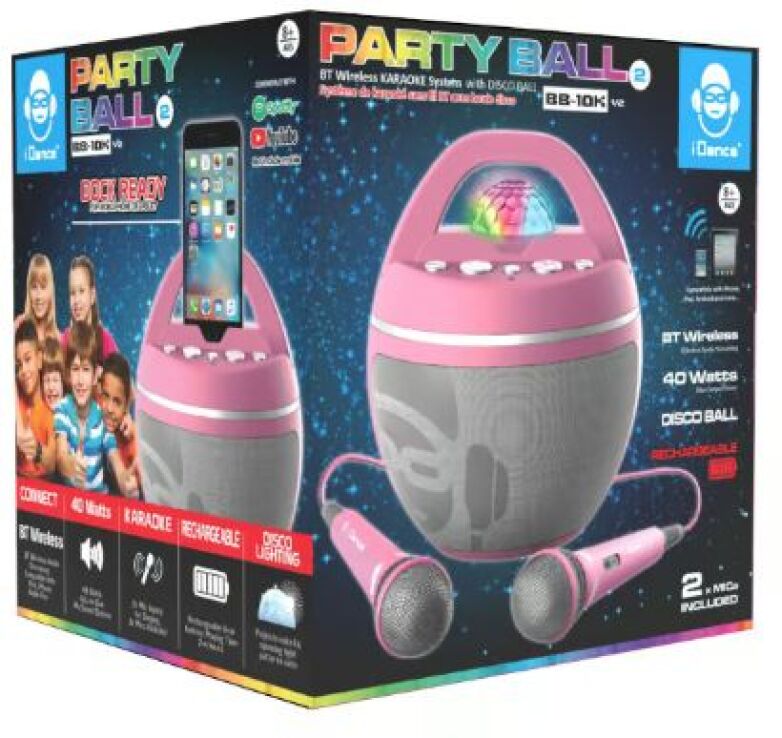 iDance Σετ Karaoke Party Ball Pink (BB10K2(PK)) (1)