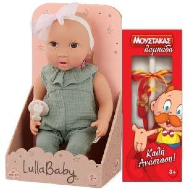 Λαμπάδα Lullababy Μωρό With Green Jumper & Bow (LBY7269Z) (0)