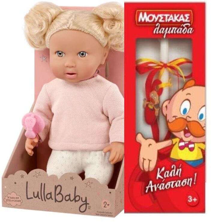 Λαμπάδα Lullababy Μωρό With Hair (LBY7270Z) (0)