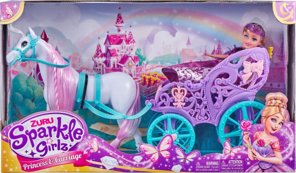 Zuru Sparkle Girlz Playset With Carriage (10068) (1)