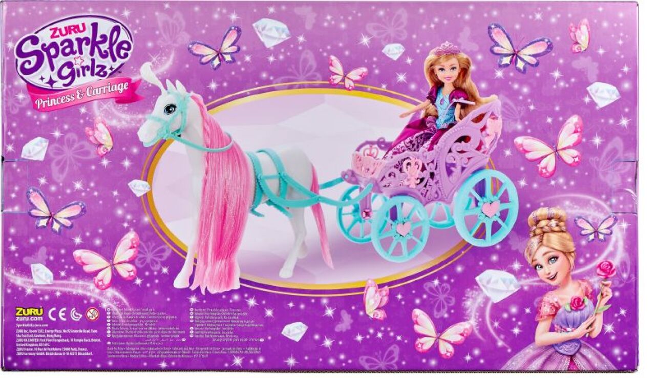 Zuru Sparkle Girlz Playset With Carriage (10068) (2)