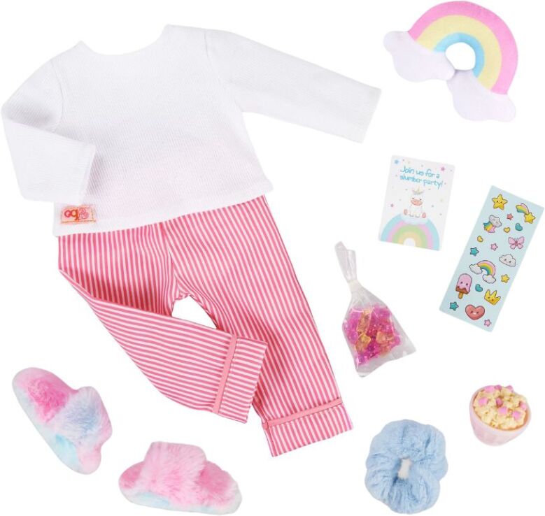 Our Generation Ενδυμασία Deluxe Pijama With Rainbow Pillow (BD30572Z) (0)